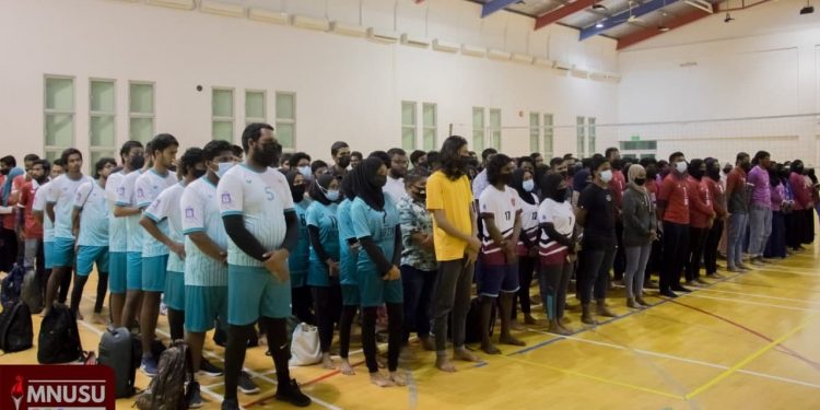 7 ވަނަ ”އެމް.އެން.ޔޫ.އެސް.ޔޫ އިންޓަރ ފެކަލްޓީ ވޮލީބޯޅަ މުބާރާތް“ ފަށައިފި