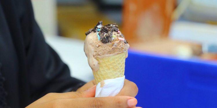 ތަރަހައިން އައިސްކްރީމް ސްޓޯލްއެއް ހިންގައިފި