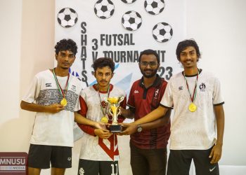 ޝެޓްސް 3ވީ3 ފުޓްސަލް ޓޯރނަމެންޓް 2023ގެ ޗެމްޕިއަންކަން ’ޗައްމަކު ޗައްލޯ‘ އިން ހޯދައިފި